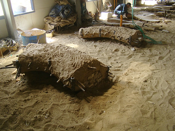 겉형틀 완료 모습