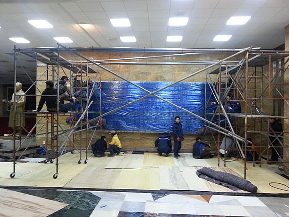 현장 설치 작업 